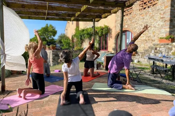 Evening Yoga Overlooking the Tuscan Countryside — photo 2