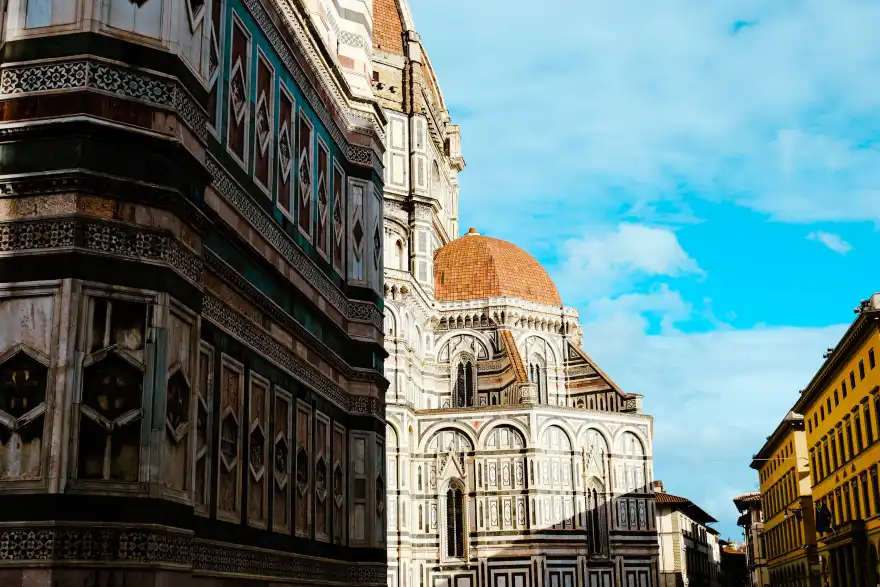 Florence Cathedral marble façade detail