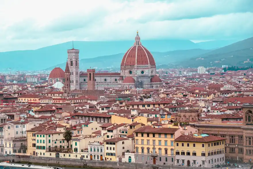 Florence rooftops and the Duomo