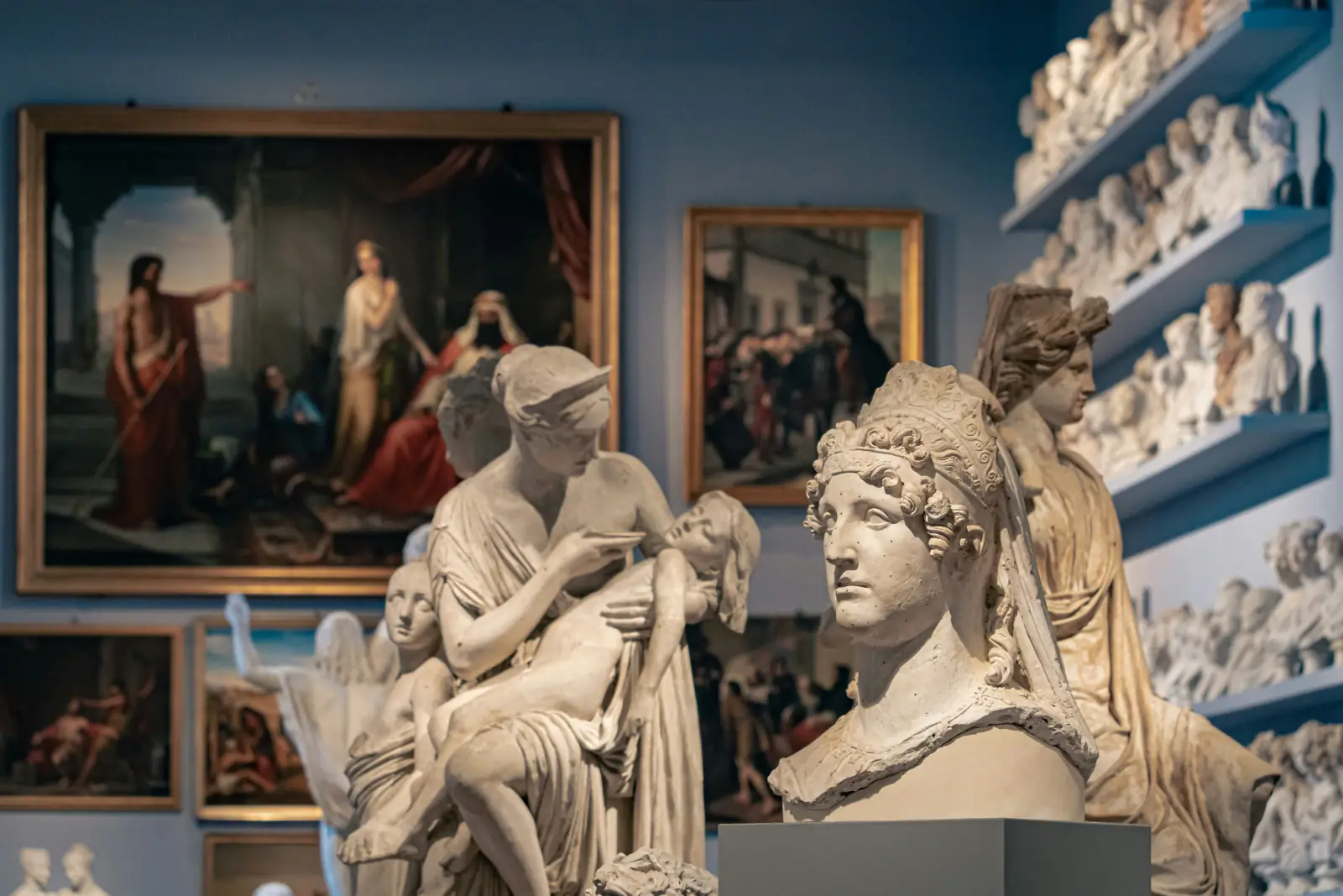 Michelangelo's David in the Galleria dell'Accademia, Florence