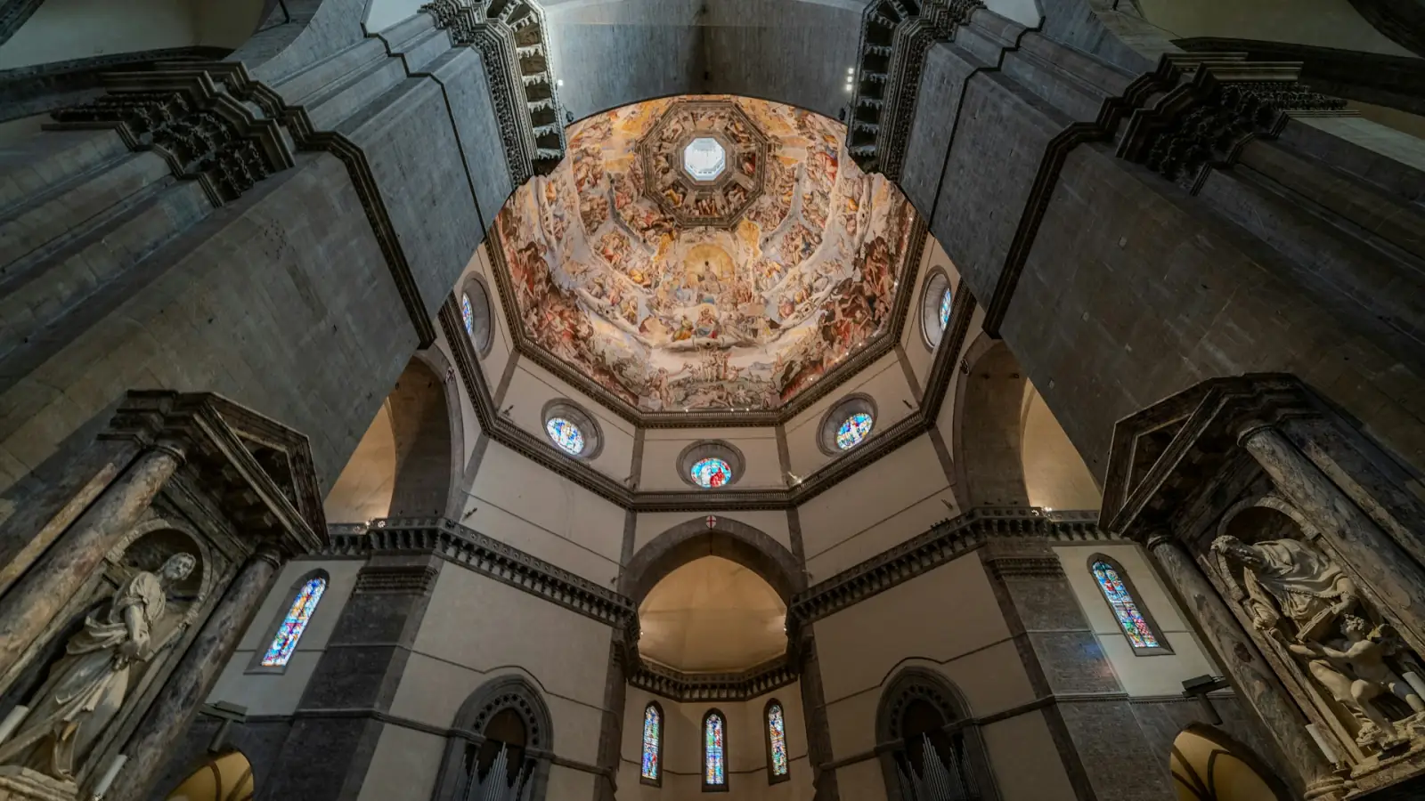 Brunelleschi's dome rising above the Cathedral of Santa Maria del Fiore in Florence