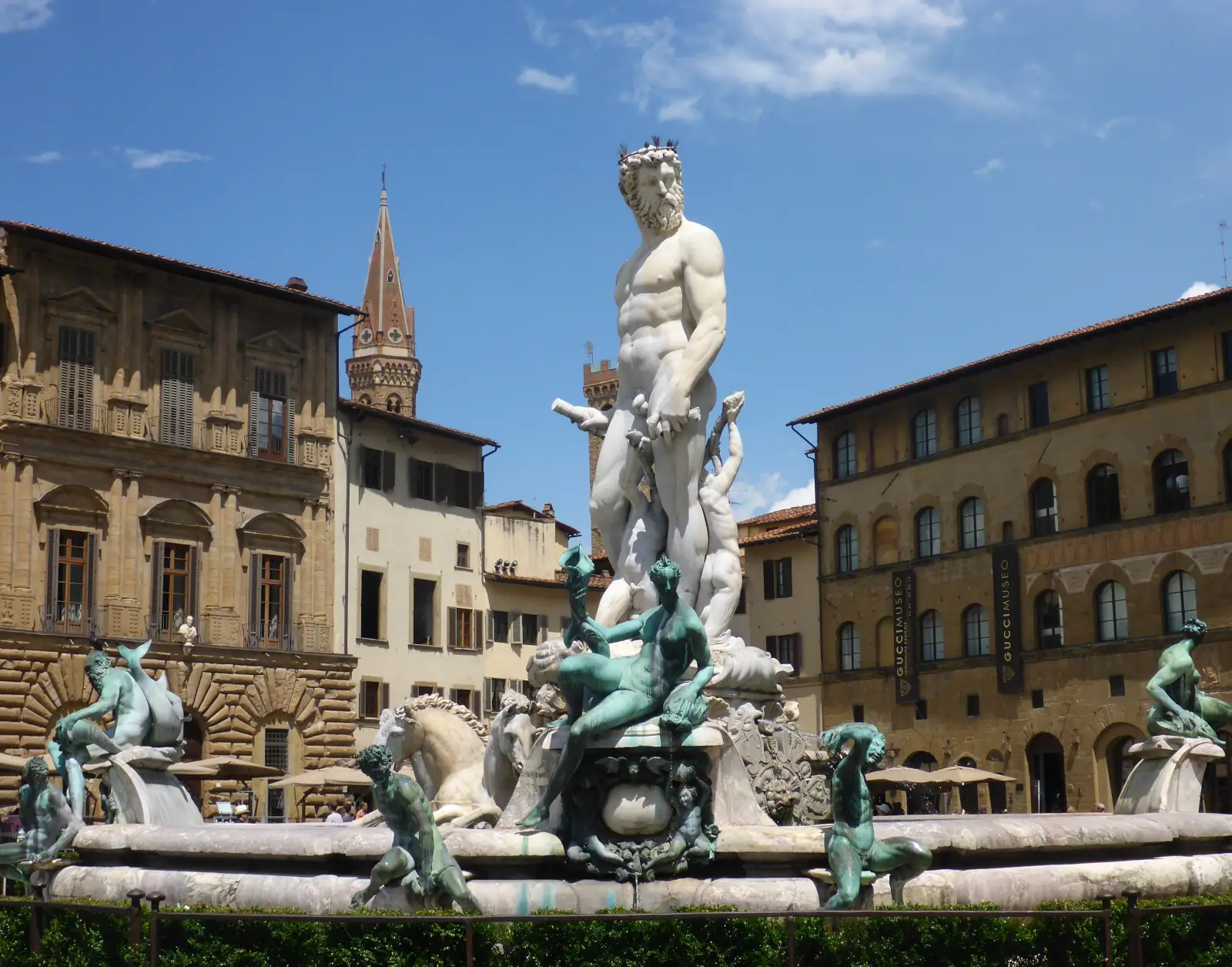 The replica of David in Piazza della Signoria, Florence