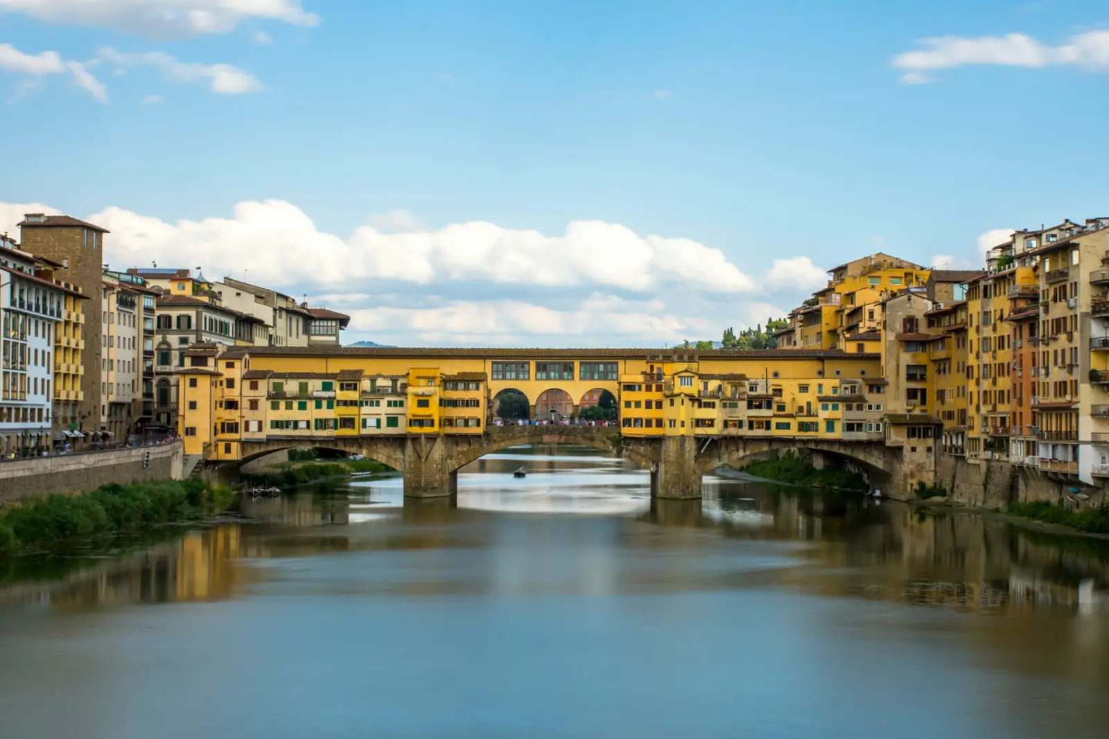 The Ponte Vecchio over the Arno river